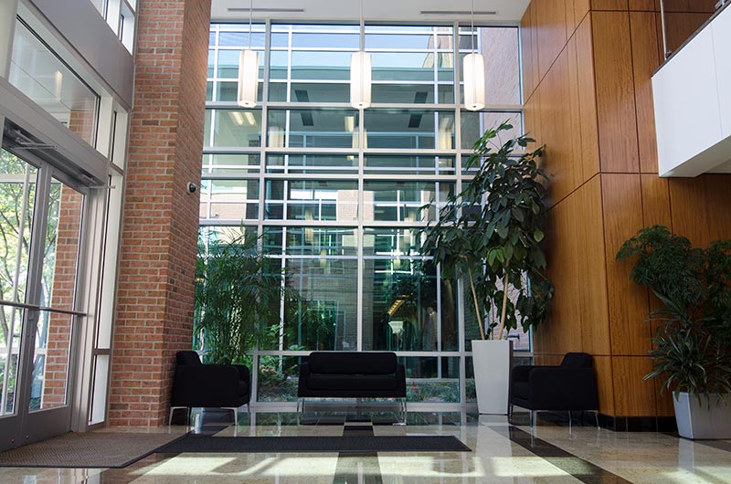 lobby of main building at Investment Watch location